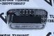 Решітка радіатора Audi A6 C7 (2011-2014) чорна з сірим в стилі RS Quattro A6-RS137 фото 1