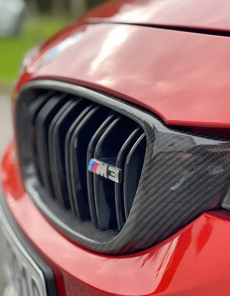 Решітка радіатора ніздрі BMW F32 F33 F36 M3 F80 M4 F82 F83 (2013-2020) карбон 4589 фото