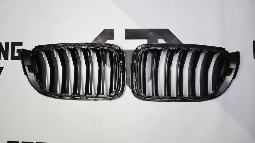 Решетка радиатора ноздри BMW X3 F25 X4 F26 (2014-2018) черный мат BMW-F25142 фото