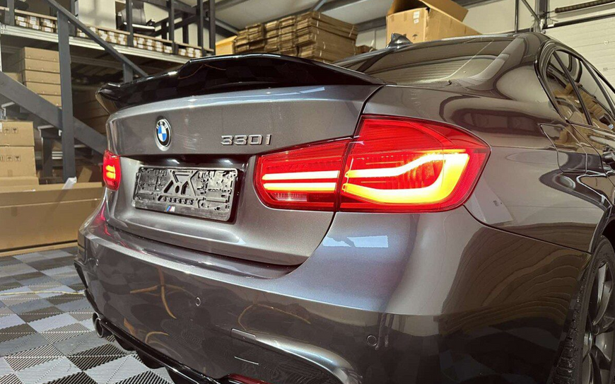 Спойлер BMW F30 M3 F80 стиль PSM чорний глянець 1910 фото