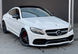 Решетка радиатора Mercedes C-Class W205 (2014-2018) в стиле AMG Черная с серым MB-W205173 фото 4