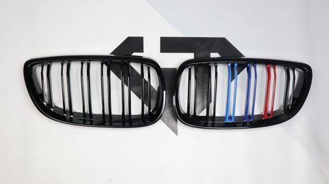 Решетка радиатора ноздри BMW E92 E93 (2006-2010) M-color 8632 фото