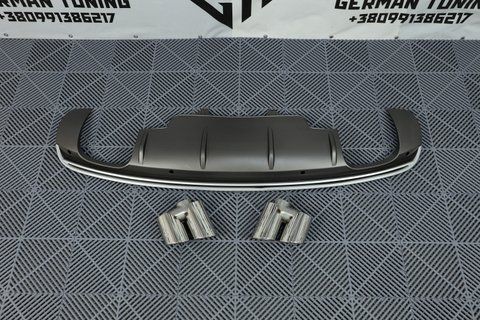Накладка заднего бампера (диффузор) на Audi Q5 8R (2012-2016) в стилі SQ5 AUDIRSQ5-DF44 фото