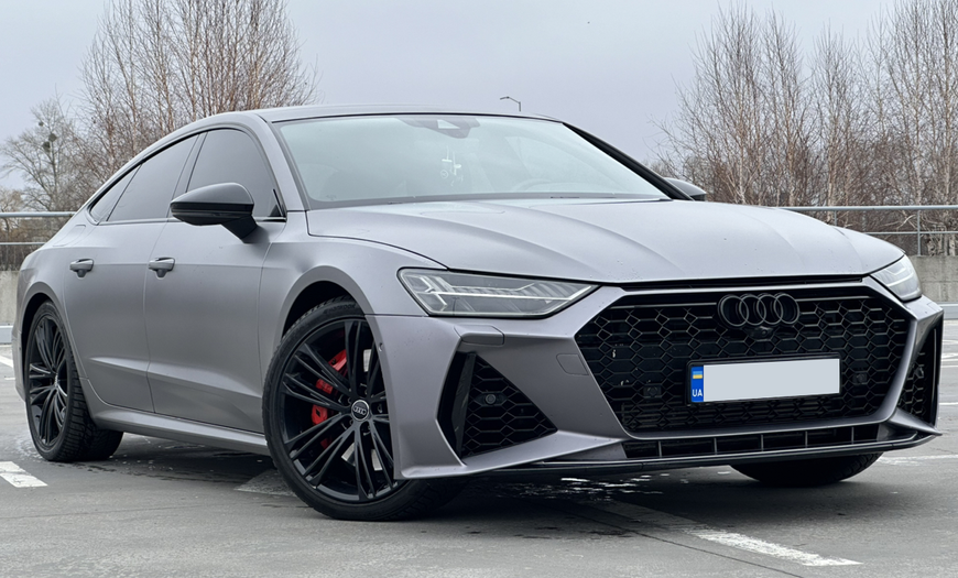 Решітка радіатора Audi A7 C8 (4K) (2017-2022) чорна в стилі RS A7-RS7C8192 фото