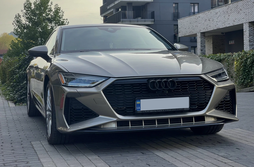 Решітка радіатора Audi A7 C8 (4K) (2017-2022) чорна в стилі RS (без дистроніка) A7-RS7C8191 фото