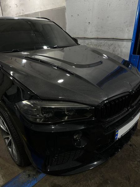 Карбоновий капот на BMW X5 F15 F85 / X6 F16 F86 (2014-2018) в стилі Hamann HOODF85CA фото
