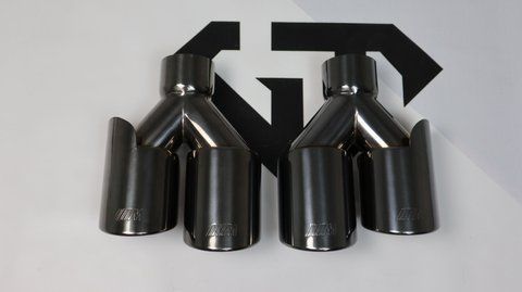 Подвійна насадка на глушник в стилі M-Performance / E36 E39 E46 E53 E60 E70 E90 F10 F15 F20 F22 F25 F30 F34 G01 G05 G06 G07 G20 G30 314 фото