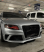 Решетка радиатора Audi A4 B8 (2007-2011) черная QUATTRO в стиле RS A4-RS112 фото 5