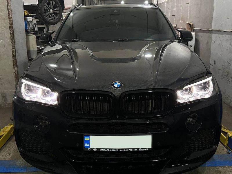 Карбоновий капот на BMW X5 F15 F85 / X6 F16 F86 (2014-2018) в стилі Hamann HOODF85CA фото