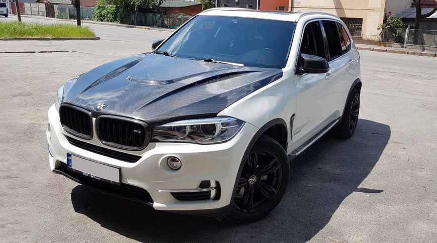 Карбоновий капот на BMW X5 F15 F85 / X6 F16 F86 (2014-2018) в стилі Hamann HOODF85CA фото