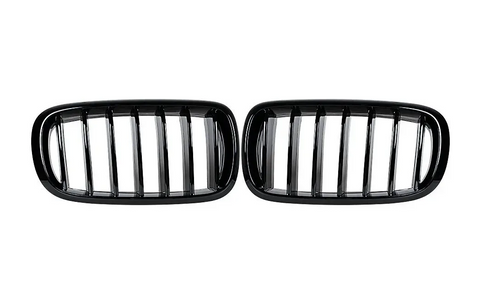 Решітка радіатора ніздрі BMW X5 F15 X5M F85 X6 F16 X6M F86 (2013-2018) чорний глянець 8000 фото