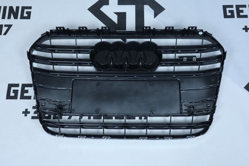 Решітка радіатора Audi A6 C7 (2011-2014) сіра з хромом в стилі S-Line A6-S133 фото