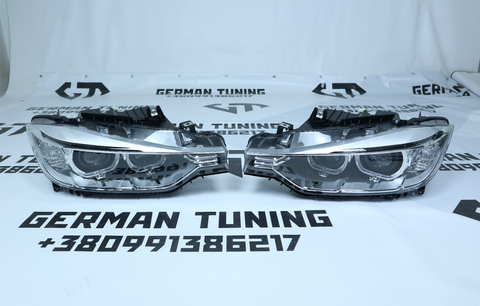 Передние фары BMW F30 F31 (2012-2018) Full Led Logo BMW LED 4155 фото