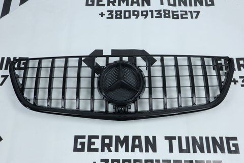 Решітка радіатора Mercedes Vito W447 (2014-2019) в стилі GT Panamericana Чорна MB-W447153 фото