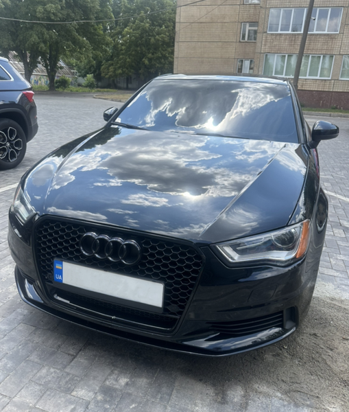 Решітка радіатора Audi A3 8V (2012-2016) чорна QUATTRO в стилі RS A3-RS141 фото
