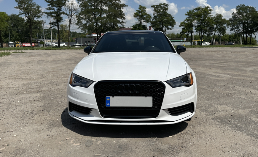 Решітка радіатора Audi A3 8V (2012-2016) чорна QUATTRO в стилі RS A3-RS141 фото