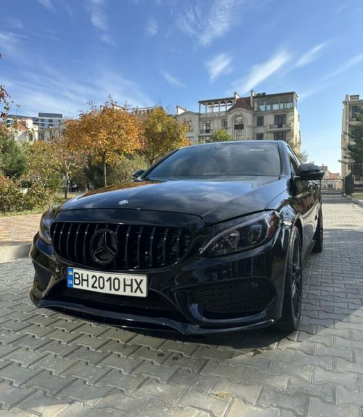 Решетка радиатора Mercedes C-Class W205 (2014-2018) в стиле GT Черная (без места под камеру) MB-W205174 фото
