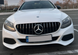 Решетка радиатора Mercedes C-Class W205 (2014-2018) в стиле GT Черна с хромом (с местом под камеру) 30126297 фото 4