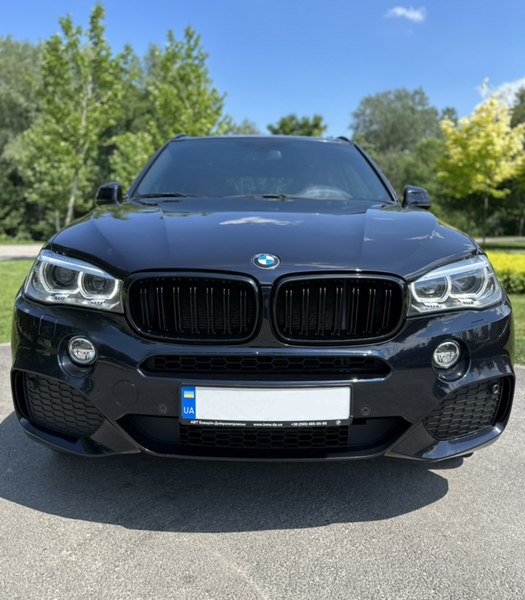 Решітка радіатора ніздрі BMW X5 F15 X5M F85 X6 F16 X6M F86 (2013-2018) чорний глянець 601 фото