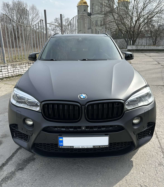 Решітка радіатора ніздрі BMW X5 F15 X5M F85 X6 F16 X6M F86 (2013-2018) чорний глянець 601 фото