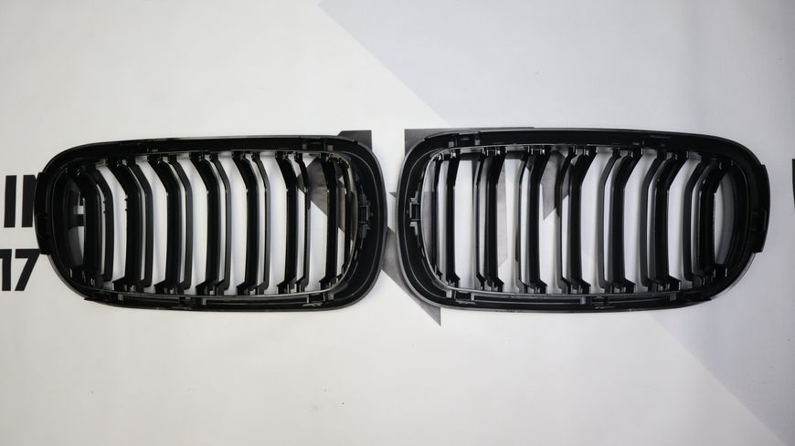 Решітка радіатора ніздрі BMW X5 F15 X5M F85 X6 F16 X6M F86 (2013-2018) чорний глянець 601 фото