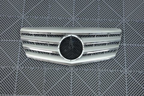 Решітка радіатора Mercedes E-class W211 (2007-2009) в стилі AMG Хром MB-W211075 фото