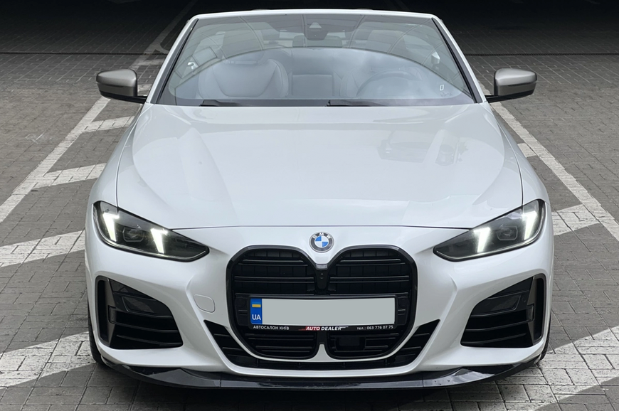 Решітка радіатора ніздрі BMW G22 G23 (2020-2024) Чорний глянець під дистронік BMW-G22203 фото