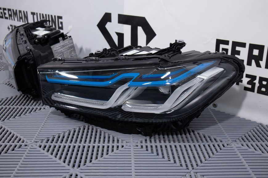 Передние фары BMW G30 G31 (2017-2020) FULL LED в стиле Laser (с логотипом) 34564 фото