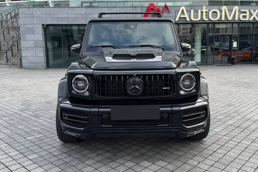 Решетка радиатора Mercedes G-Class W463 (2018-2022) в стиле GT Черная MB-W464183 фото