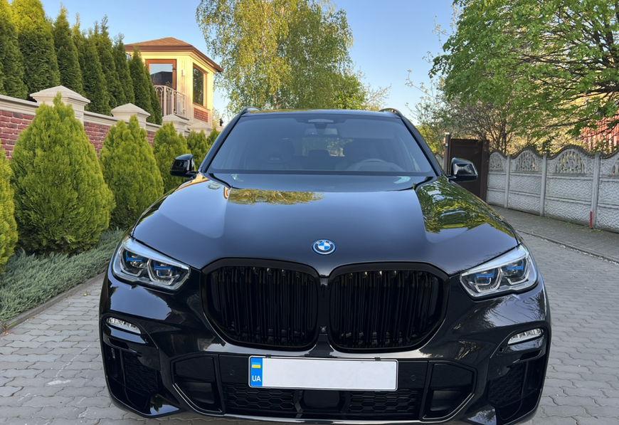 Решітка радіатора ніздрі BMW X5 G05 (2018-2022) чорний мат BMW-G05192 фото