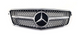 Решетка радиатора Mercedes E-Class W212 (2009-2013) в стиле Diamond Серая с хромом MB-W212082 фото 1