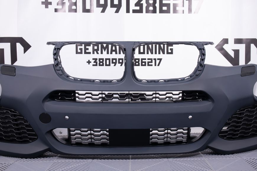 Передний бампер BMW X3 F25 X4 F26 (2014-2017) в стиле M-Paket MWX3F25-142 фото