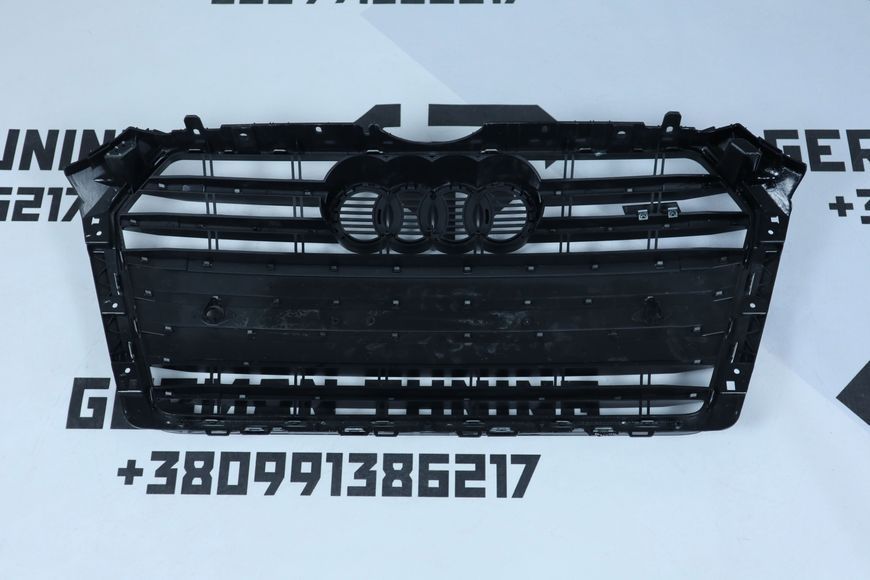 Решітка радіатора Audi A4 B9 (2015-2019) чорна в стилі S-Line A4-S183 фото