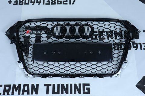 Решітка радіатора Audi A4 B8 (2011-2015) чорна в стилі RS A4-RS133 фото