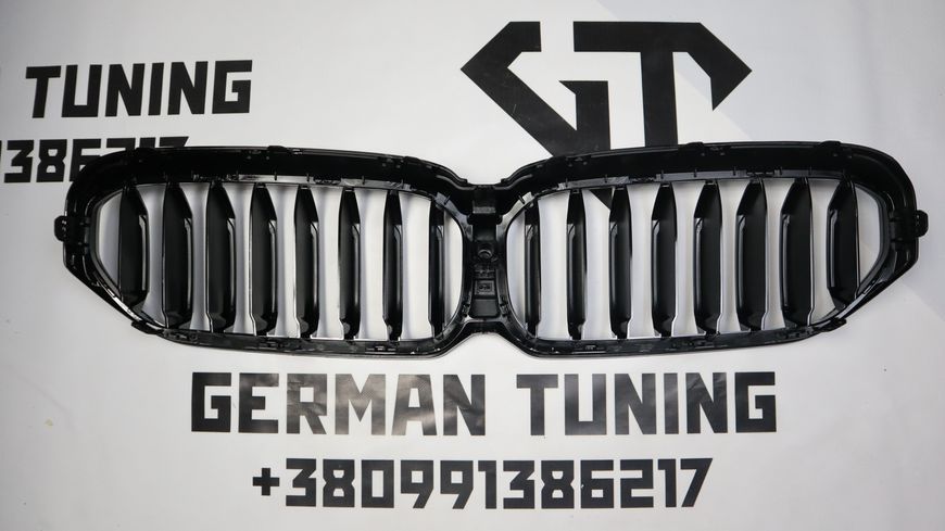 Решітка радіатора ніздрі BMW G30 G31 M5 F90 (2020-2023) чорний глянець BMW-G30211 фото