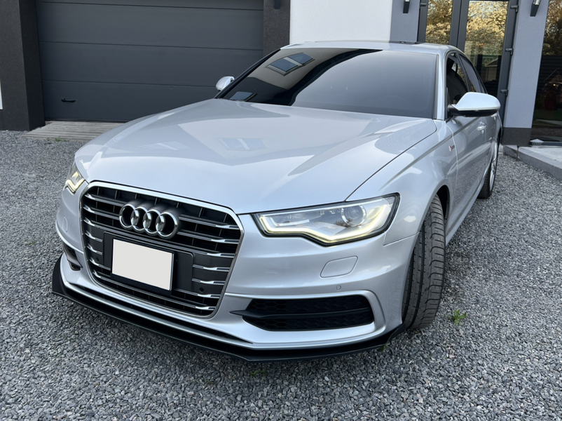 Решетка радиатора Audi A6 C7 (2014-2018) серая с хромом в стиле S-Line A6-S172 фото