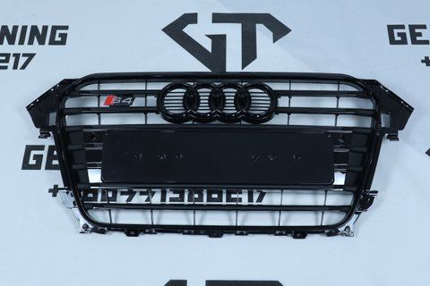 Решітка радіатора Audi A4 B8 (2011-2015) чорна в стилі S-Line A4-S132 фото