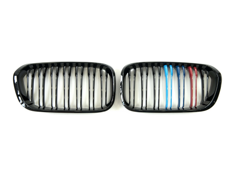 Решетка радиатора ноздри BMW F20 F21 (2015-2019) M-color BMW-F20153 фото