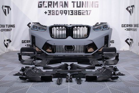 Комплект рестайлінгу передньої частини авто на BMW X3 G01 X4 G02 (2018-2022) Стиль X3M X4M  BPF97-X3/G0145 фото