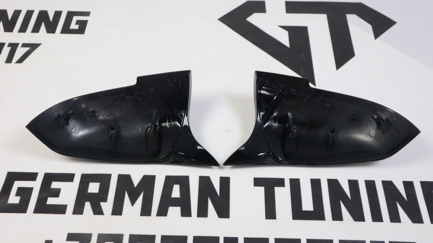 Накладки на зеркала BMW F20 F21 F22 F23 F30 F31 F32 F33 F36 черный глянец 464 фото