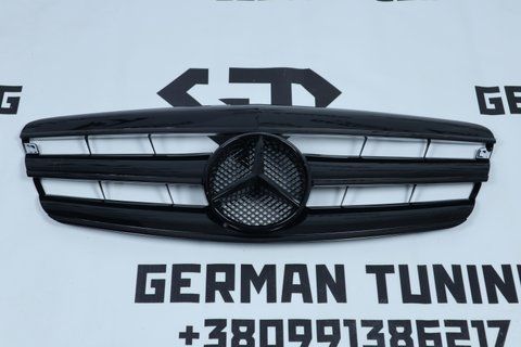 Решітка радіатора Mercedes S-Class W221 (2005-2009) в стилі CL Чорна MB-W221065 фото