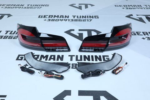 Задние фонари (стопы) BMW F10 (2010-2017) в стиле G30 LCI 3132 фото