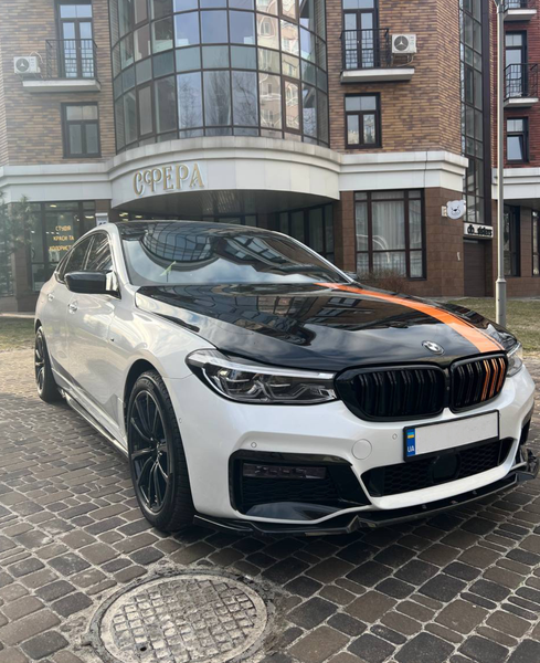 Решетка радиатора ноздри BMW G32 GT (2017-2020) черный глянец BMW-G32171 фото