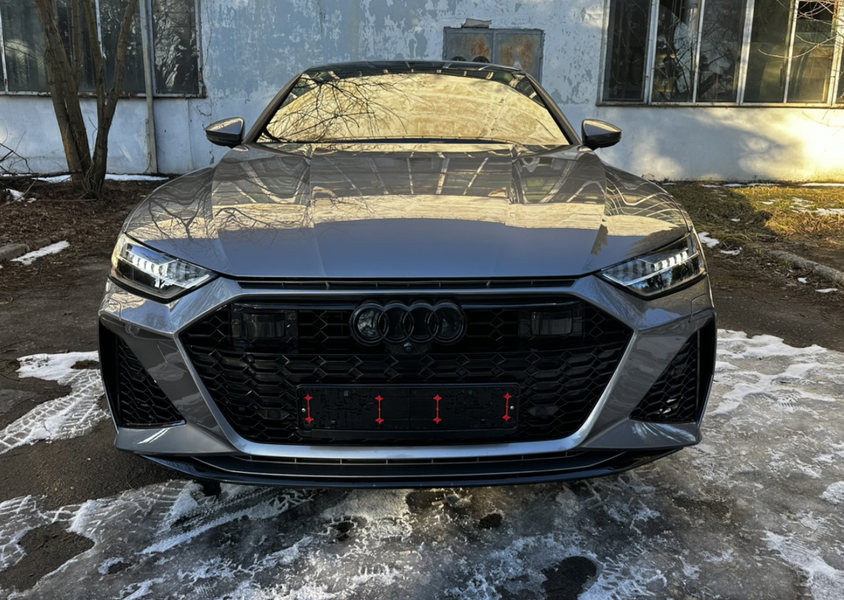 Передній бампер Audi A7 C8 4K (2017-2022) стиль RS7 під дистроннік YS-020RS7 фото
