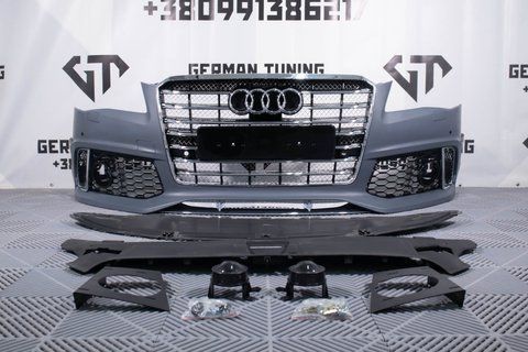 Передній бампер Audi A8 (2010-2014) стиль W12 AUDIW12-101 фото