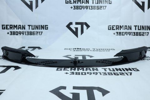 Накладка переднього бампера (губа) на BMW F30 F31 (2012-2018) в стилі M-performance 1606 фото