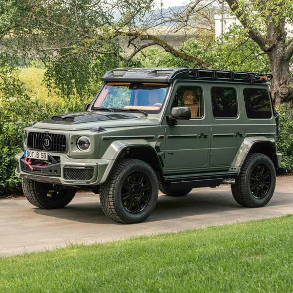 Накладка на крышу (Люстра) Mercedes G-Class W464 с LED (Карбон) в стиле Brabus W464-101 фото