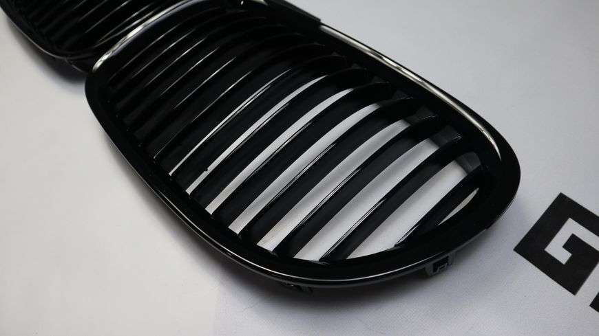 Решітка радіатора ніздрі BMW F01 F02 (2008-2015) чорний глянець BMW-F01092 фото