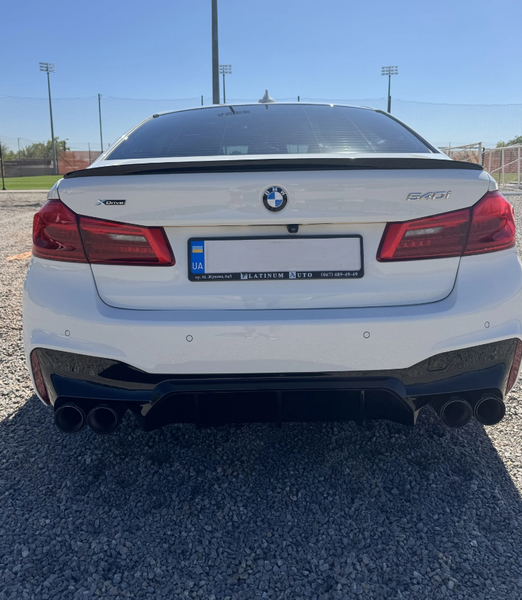 Спойлер BMW G30 M5 F90 стиль M Performance черный глянец 7931 фото