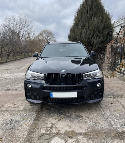 Решетка радиатора ноздри BMW X3 F25 X4 F26 (2014-2018) черный глянец BMW-F25140 фото
